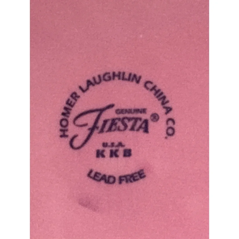 Fiesta Rose Pink Dinner Plates Set of 2 Homer Laughlin China Co 10.5 Inch USA